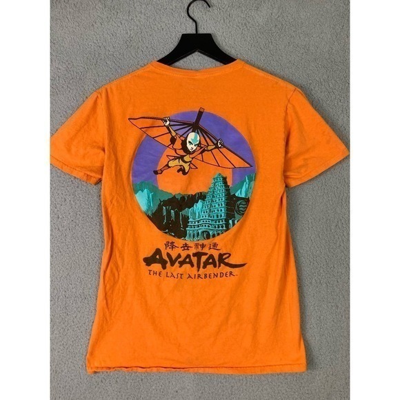 Mens S Orange Shirt Avatar The Last Airbender Tee Graphic Print Casual Fashion - Picture 9 of 11